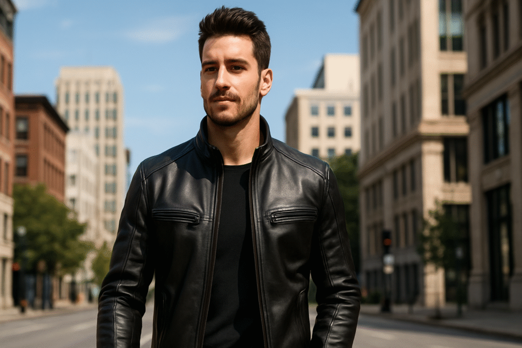 leather jacket for men