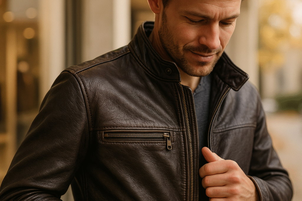 leather jacket