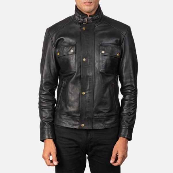 Stallon Black Suede Trucker Jacket