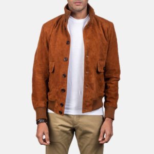 Coffmen Brown Suede A2 Bomber Jacket