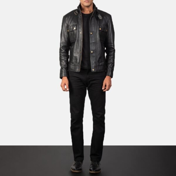 Stallon Black Suede Trucker Jacket