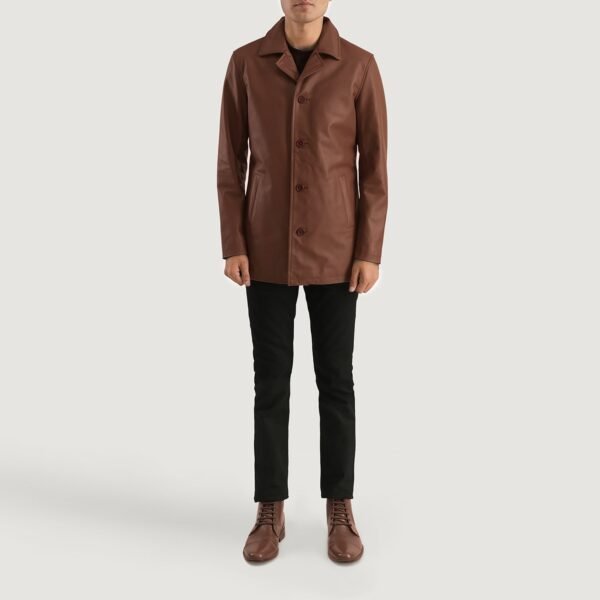 Men_27s_Urban_Slate_Brown_Leather_Coat_Full_Length-2-1701087525943 Brown Cowhide Semi-Aniline Leather Coat 1