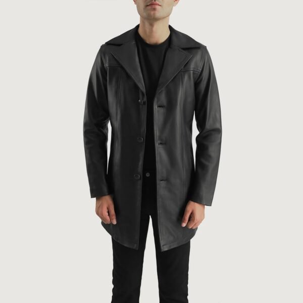 Men_s_Brawnton_Black_Leather_Coat_Open_Front_5f036ab5-5bf2-4719-a872-679fb41f8401 Brawnton Black Leather Coat