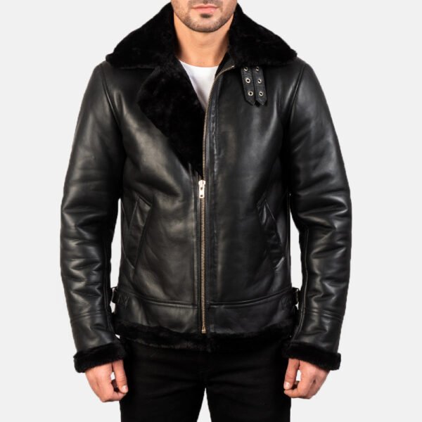 Men_s_Francis_B-3_Black_Leather_Bomber_Jacket-3_c00607be-2efe-4907-994f-3d9cfe359b8c (2) Francis B-3 Black Leather Bomber Jacket
