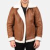 Francis B-3 Brown Leather Bomber Jacket