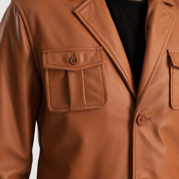 Men_s_Ray_Cutler_Tan_Brown_Leather_Blazer_Close-Up-9_6c63a29e-e4b8-4d6b-9959-e754102aa5f4 Ray Cutler Tan Brown Leather Blazer