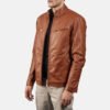 Mens-Ionic-Brown_Leather-Jacket2 Ionic Brown Leather Biker Jacket
