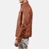 Mens-Ionic-Brown_Leather-Jacket3 Ionic Brown Leather Biker Jacket