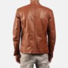 Mens-Ionic-Brown_Leather-Jacket4 Ionic Brown Leather Biker Jacket