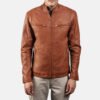 Mens-Ionic-Brown_Leather-Jacket5 - Copy Ionic Brown Leather Biker Jacket