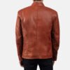 Mens-Ionic-Tan-Brown-Leather-Jacket4 Ionic Tan Brown Leather Biker Jacket
