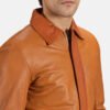 Hubert Tan Brown Leather Jacket