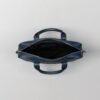 The Captain Midnight Blue Leather Briefcase