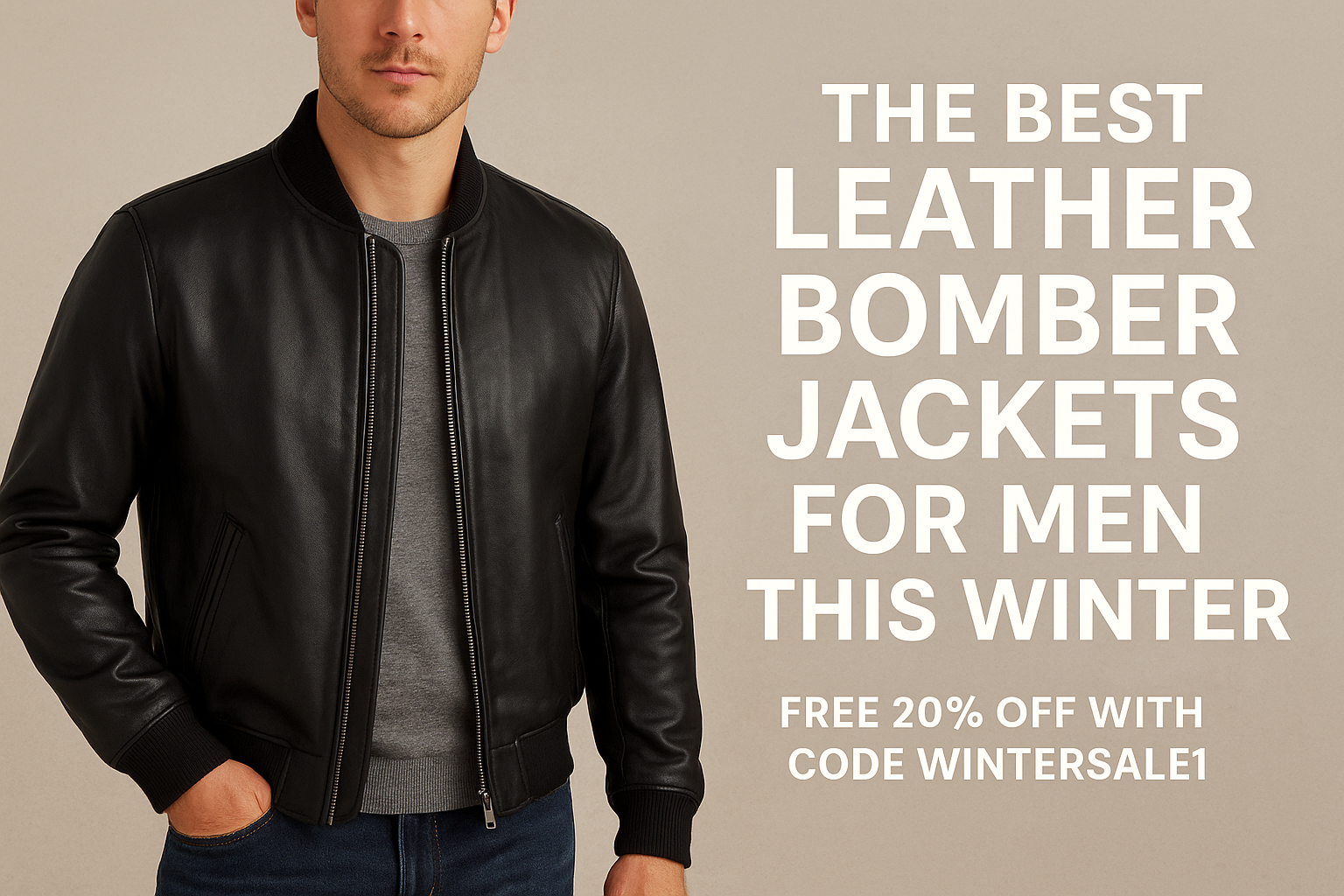 Leather Bomber Jacket